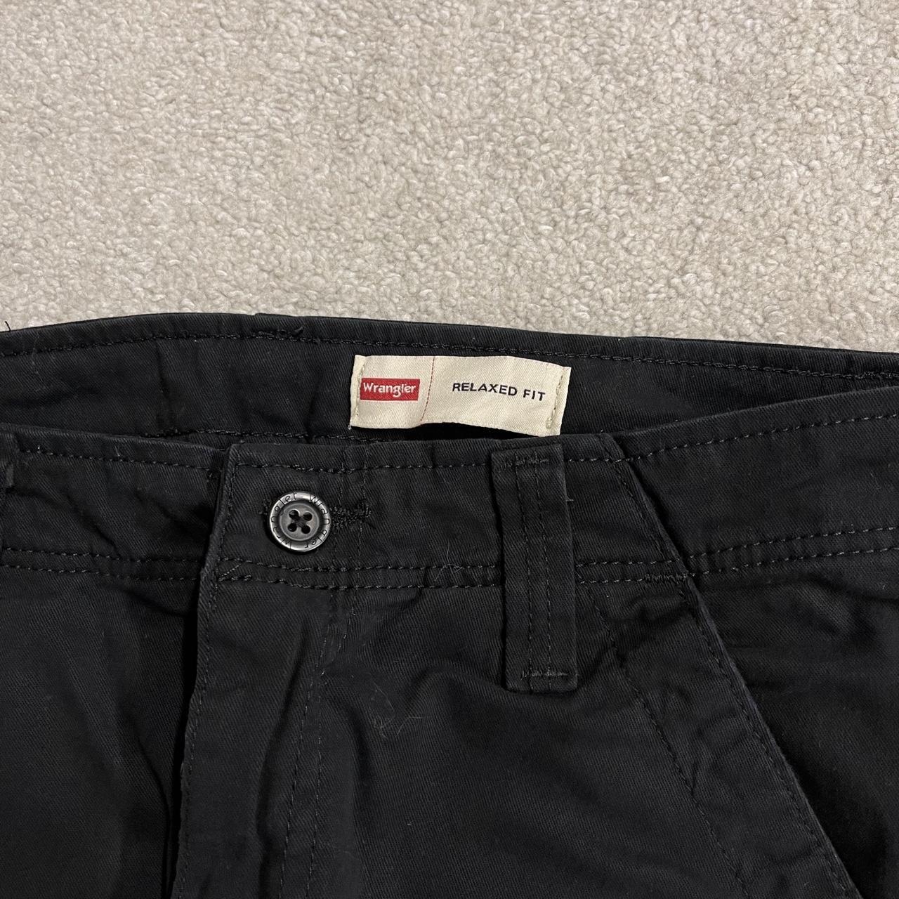 Wrangler cargo pants relaxed fit y2k black Comfy chino style skate work trousers