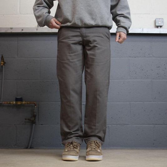 Dickies work pants slim taper grey Twill chino skate style slim trousers